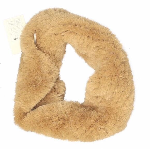 Nwt FAUX FUR COWL SNOOD NECK WARMER INFINITY SCARF IN MAPLE SYRUP A NEW DAY - Picture 2 of 6